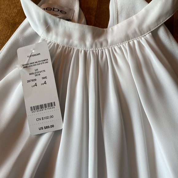 NWT Bebe Romper, Size 4 - Picture 4 of 5
